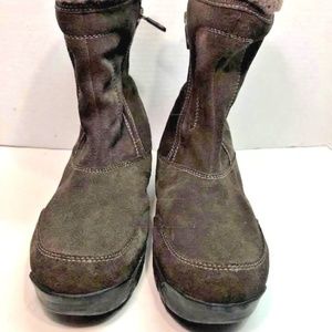Sorel Suede Leather Waterfall Zip Boot 7
